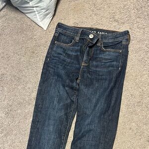 American Eagle Outfitters Dark Blue Skinny Jeans